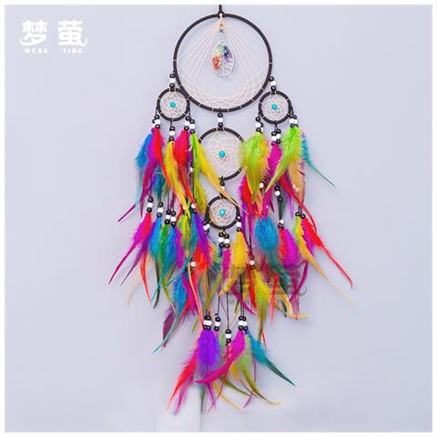 Acchiappasogni A Cinque Cerchi Con Cristalli Multicolor - Foto 2