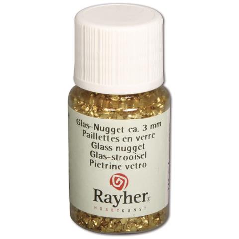 Rayher - Glitter Pietrine In Vetro 10ml - Colore Oro - Foto 1