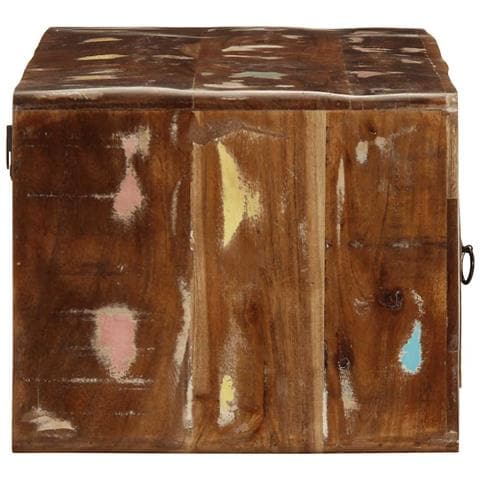 Mobile Tv A Parete 100x32x25 Cm In Legno Massello Di Recupero - Foto 3