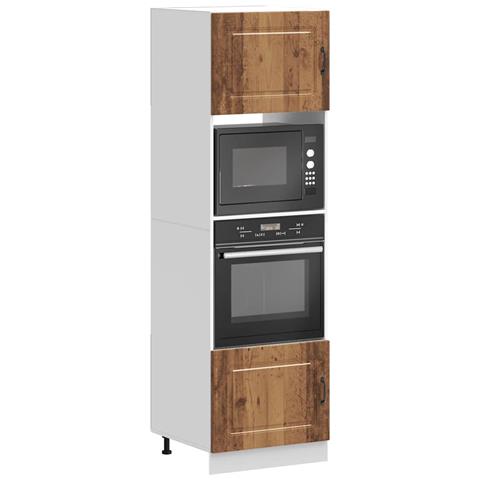 Armadi Forno 2 Pz Lucca Legno Antico In Legno Multistrato - Foto 1