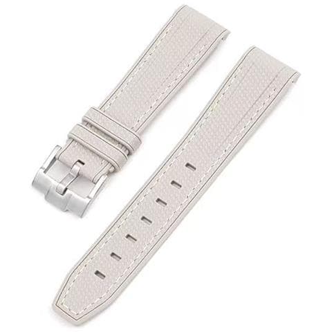 Cinturino In Silicone Per Moonswatch Swatch White - Foto 1