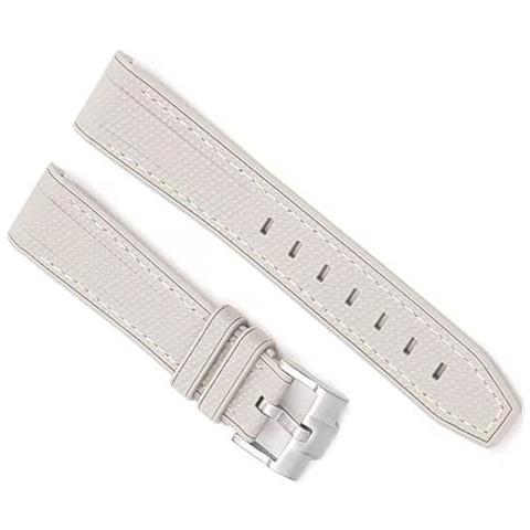 Cinturino In Silicone Per Moonswatch Swatch White - Foto 3