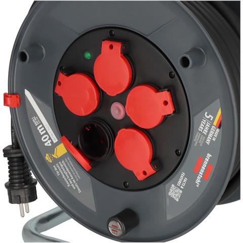 9232400100 bobina avvolgicavo 5 presa (e) AC 40 m - Foto 8