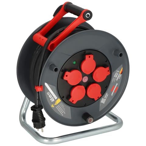 9232400100 bobina avvolgicavo 5 presa (e) AC 40 m - Foto 1