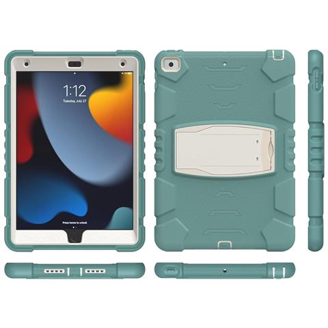 Custodia Per Ipad 9/8/7 10.2” Armata Con Supporto Verde - Foto 2