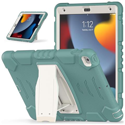 Custodia Per Ipad 9/8/7 10.2” Armata Con Supporto Verde - Foto 1