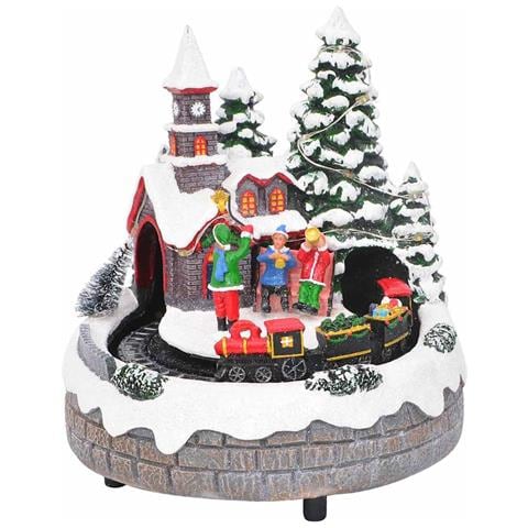 Decorazione Natalizia da Tavolo Multicolore 16 x 16 x 19 cm - Foto 1