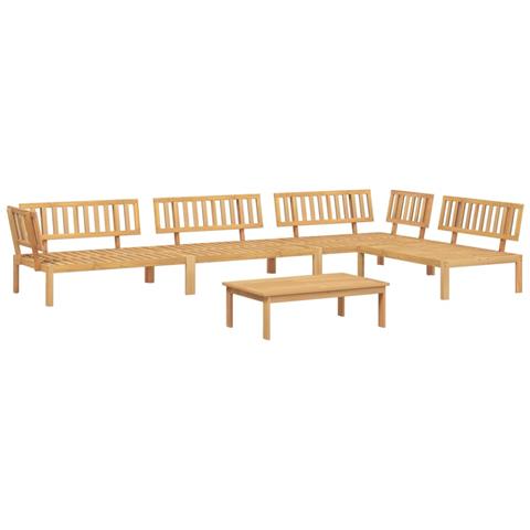 Set Divano Pallet da Giardino 5 pz in Legno Massello di Acacia - Foto 1