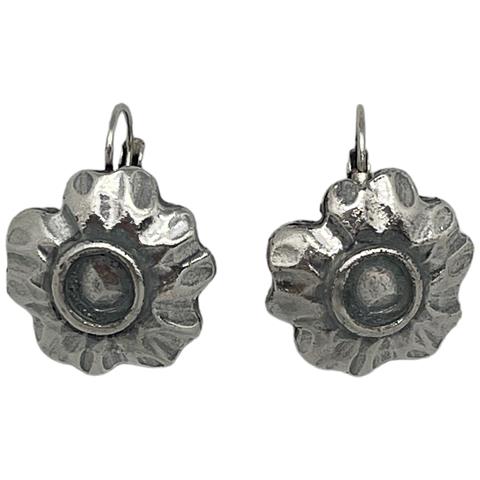 Orecchino A Forma Di Fiore Di Girasole Placcato Argento - Foto 2