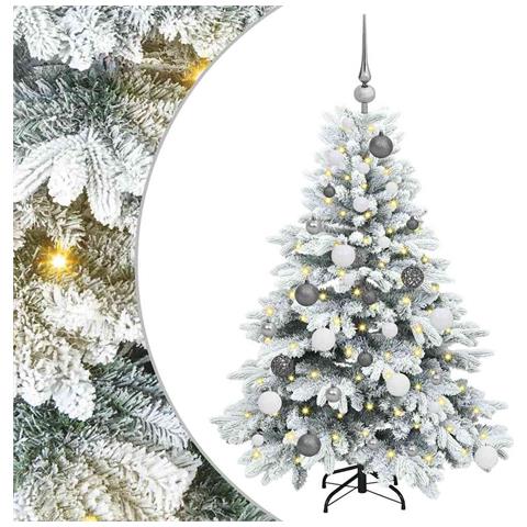 Albero di Natale artificiale con 150 LED Bianco 120 cm PE e PVC - Foto 1
