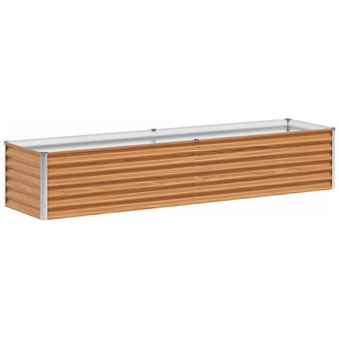 Letto rialzato da giardino 195 x 50 x 36 cm Acciaio zincato - Foto 1