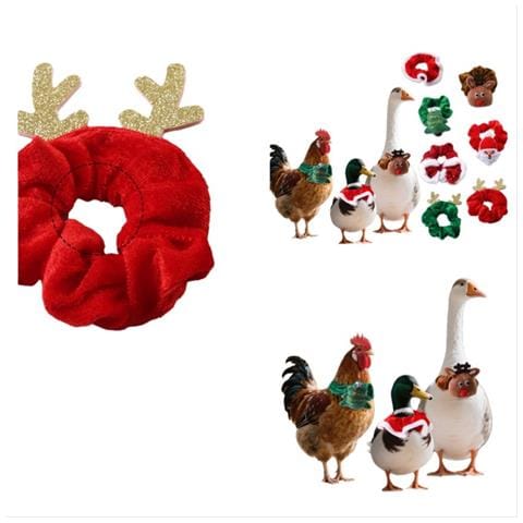 (confezione Da 2) Collare Decorativo Natalizio Per Piccoli Animali - Design Festivo Con Corna Di Renna - Foto 1