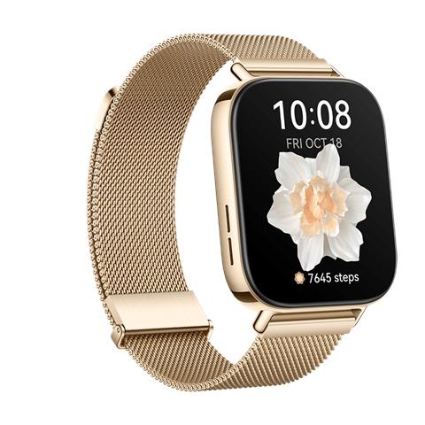 WATCH FIT 3 4,62 cm (1.82") AMOLED 43.2 mm Digitale 408 x 480 Pixel Touch screen Oro Wi-Fi GPS (satellitare) - Foto 2