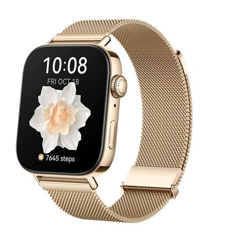 WATCH FIT 3 4,62 cm (1.82") AMOLED 43.2 mm Digitale 408 x 480 Pixel Touch screen Oro Wi-Fi GPS (satellitare) - Foto 1