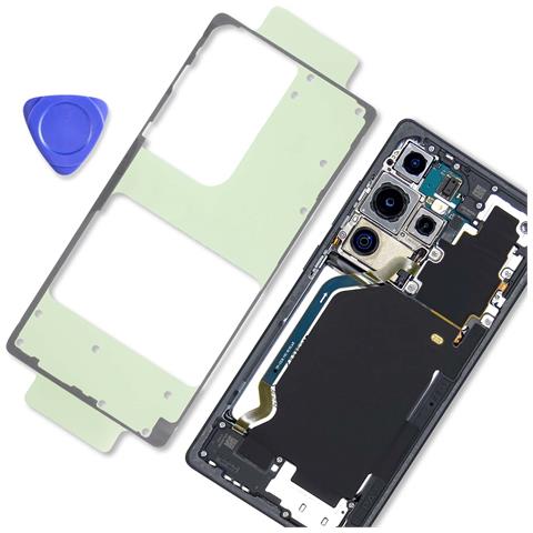 Kit Adesivo Vetro Posteriore Originale Per Galaxy S25 Ultra Con Viti E Pad, Trasparente - Foto 2