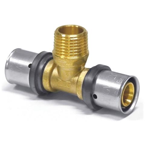 Raccordo A T Pressfitting 32mm X 1 1/4 Ag Dvgw - Foto 1