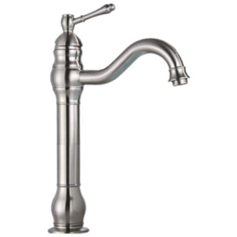 Rubinetto per lavabo da bagno, Blackswan, tipo M154, modello lungo in nichel, misura 32,5 cm - Foto 1