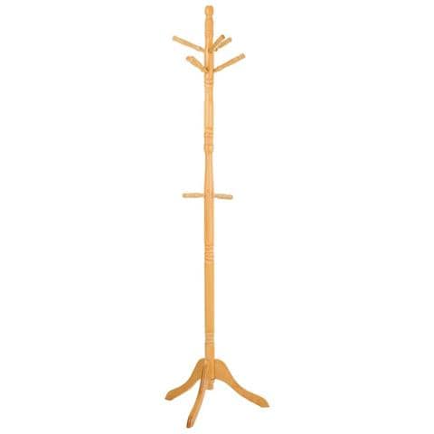 Appendiabiti Da Terra In Legno Color Miele 44x44x184h - Foto 1