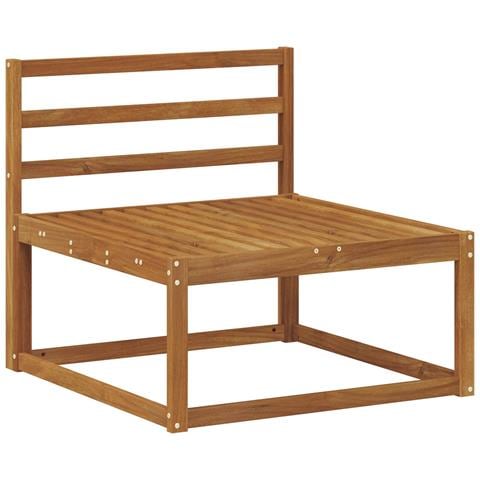 Divano centrale per esterno Legno di Acacia Massello Naturale - Foto 1