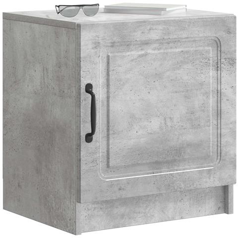 Armadio da Notte 2 pcs Grigio Cemento 43 x 34,5 x 47 cm - Foto 2