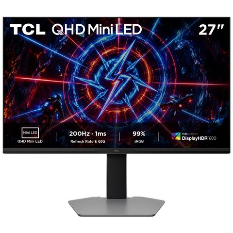 P2 27P2A Monitor Mini LED da 27", risoluzione QHD (2560 × 1440), frequenza di aggiornamento fino a 200 Hz, pannello HFS (IPS), certificazione VESA DisplayHDR 600, tempo di risposta 1 ms GTG e compatibilità AMD FreeSync™ Premium. - Foto 1