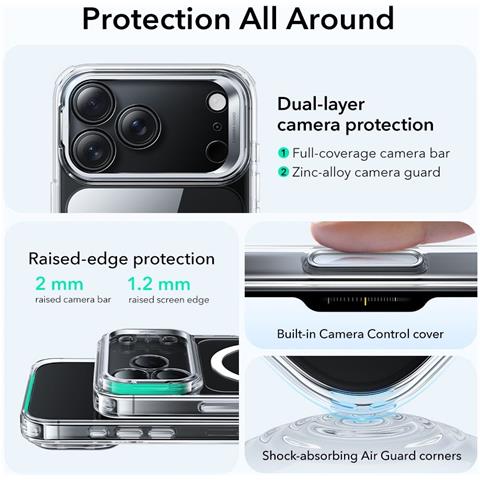 Custodia Trasparente Con Supporto Magsafe Per Iphone 17 Pro Max Esr - Foto 4
