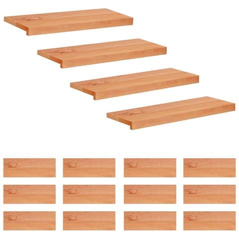 Tappeti per scale 16 pz 80 x 25 x 2 cm Vernice - Foto 1