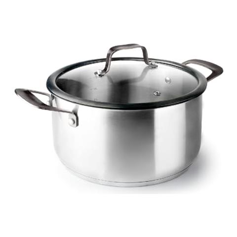 47024 - Casseruola Origin con coperchio, acciaio inox 18/10, coperchio in vetro temperato - Foto 1