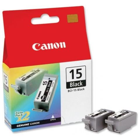 BCI-15 BK Serbatoio Ink Originale Nera per Canon i70 Confezione 2 pezzi - Foto 2