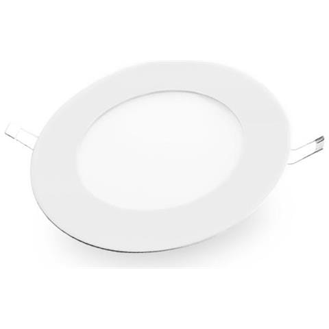 Pannello Led Incasso Rotondo 12cm 6w Smd Luce Naturale 4500k Vt-607 Rd 4855 - Foto 1