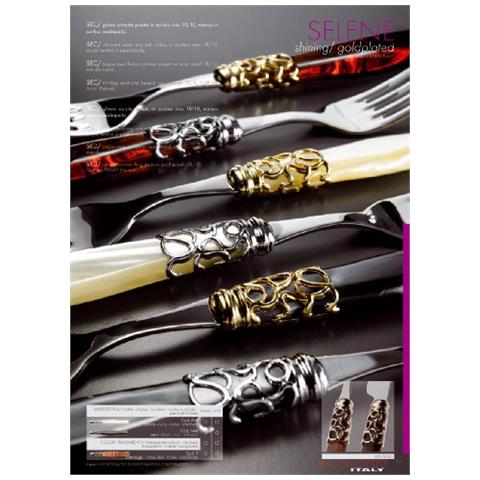 Posate Selene , Set 75 - Avorio Cromata - Foto 1