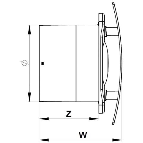 Cucina Bagno Ventilatore Dell'aria Muro Wc Estrattore Con Timer 5 125 Millimetri Bianco - Foto 2
