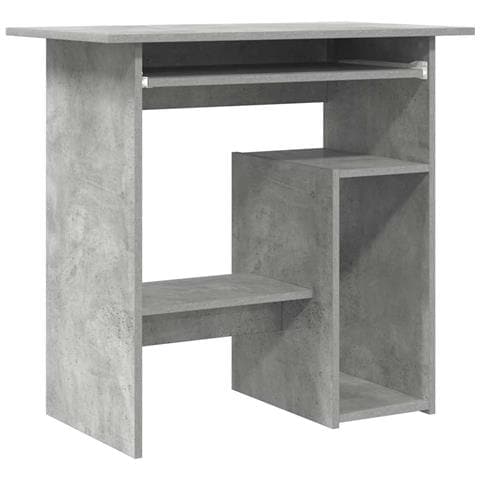 Scrivania Grigio Cemento 80x45x74 cm in Legno Multistrato - Foto 1