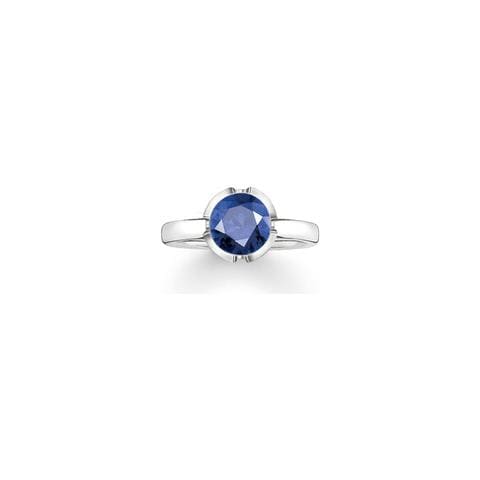 Gioielleria 034-048-32-52. Anello, Colore Blu Argento. Donna. - In ordine - Foto 2