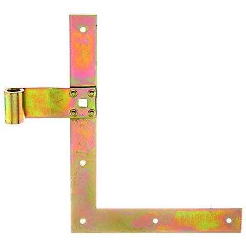 Gah Alberts 313326 - Squadra Di Giunzione Angolare Per Infissi, Con Estremita Dritta, Zincata, 200 X 250 Mm, Con Occhiello Di 13 Mm X 30 Colore: Giallo - Foto 1