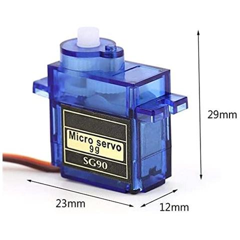 5 Pezzi Micro Servomotore 9g Rc Elicottero Aeroplano Barca Controlli Robot Mini Servo - Foto 2
