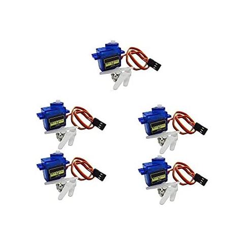 5 Pezzi Micro Servomotore 9g Rc Elicottero Aeroplano Barca Controlli Robot Mini Servo - Foto 3