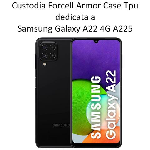 Custodia Armor Case Tpu Cover Per Samsung Galaxy A22 4g A225 Black - Foto 2