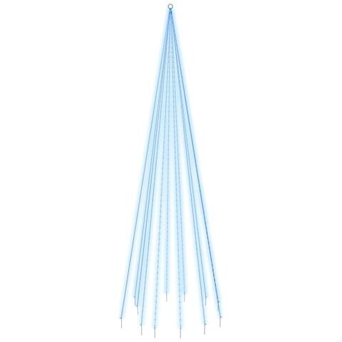 Albero Di Natale Pennone Blu 732 Led 500 Cm - Foto 1