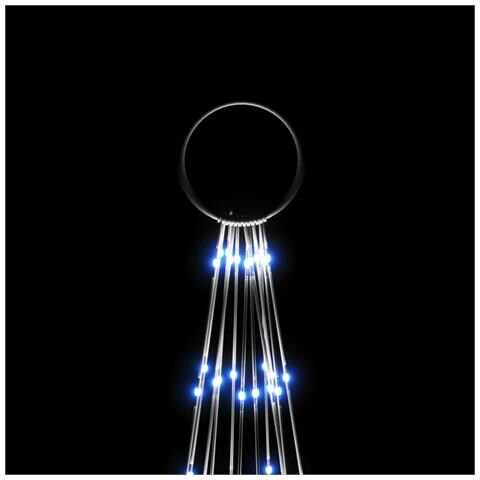 Albero Di Natale Pennone Blu 732 Led 500 Cm - Foto 10