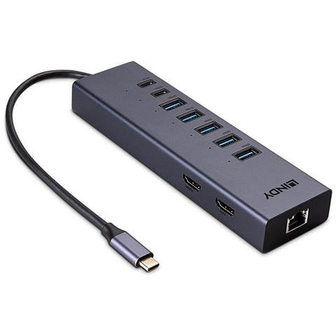 43373 Replicatore Di Porte E Docking Station Per Laptop Cablato Usb 3.2 Gen 2 [3.1 Gen 2] Type-c Grigio (usb-c Lap - Foto 3