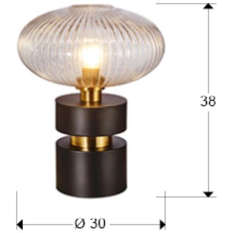 Lampada Da Tavolo Norma 1l Black Brass - Foto 7