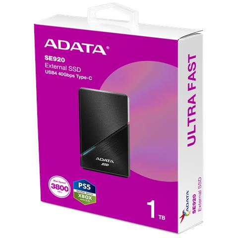 SE920 Tecnologia Thunderbolt 1 TB USB tipo-C 3.2 Gen 2 (3.1 Gen 2) Nero - Foto 2