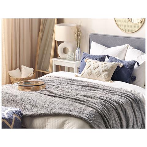 Coperta Saraswati 200 X 220 Cm Grigio Chiaro - Foto 1