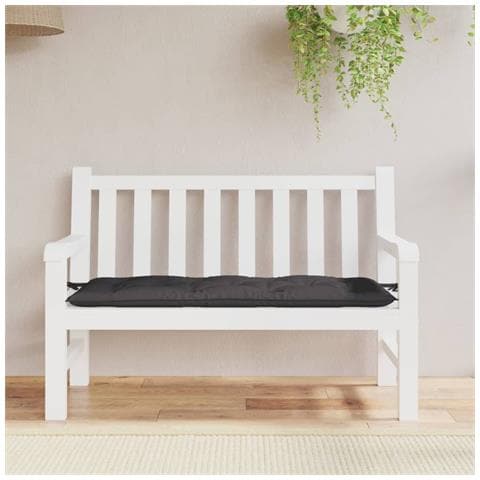 Cuscino Per Panca Antracite 120x50x7 Cm In Tessuto Oxford - Foto 3