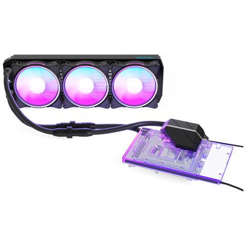 Eiswolf 2 AIO Scheda grafica Raffreddatore di liquidi tutto in uno 12 cm Nero, Trasparente 1 pz - Foto 1