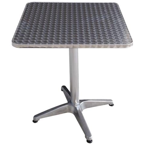 Tavolo Bar Alu Square In Alluminio Quadrato 60x60xh70 Cm Garden Deluxe Collection - Foto 1