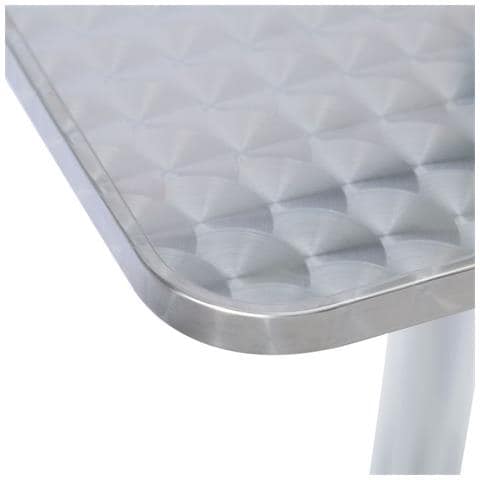 Tavolo Bar Alu Square In Alluminio Quadrato 60x60xh70 Cm Garden Deluxe Collection - Foto 7