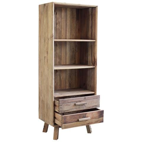 Libreria In Legno Di Pino A 3 Ripiani Con 2 Cassetti Linea Classic - Foto 2