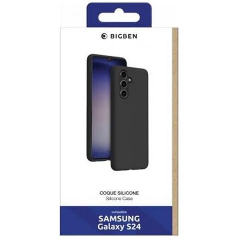 Cover Per Samsung Galaxy S24 Silicone Soft-touch Antishock, Nero - Foto 2